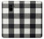 S2842 Black and White Buffalo Check Pattern Etui Coque Housse pour Samsung Galaxy A8 (2018)