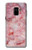 S2843 Pink Marble Texture Etui Coque Housse pour Samsung Galaxy A8 (2018)