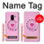 S2847 Rose Rétro téléphone Rotatif Etui Coque Housse pour Samsung Galaxy A8 (2018)