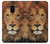 S2870 Lion King of Beasts Etui Coque Housse pour Samsung Galaxy A8 (2018)