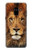 S2870 Lion King of Beasts Etui Coque Housse pour Samsung Galaxy A8 (2018)