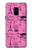 S2885 Paris Pink Etui Coque Housse pour Samsung Galaxy A8 (2018)