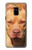 S2903 American Pitbull Dog Etui Coque Housse pour Samsung Galaxy A8 (2018)