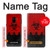 S2917 Biohazards Virus Alert Rouge Etui Coque Housse pour Samsung Galaxy A8 (2018)