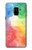 S2945 Colorful Watercolor Etui Coque Housse pour Samsung Galaxy A8 (2018)