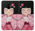 S3042 Japan Girl Hina Doll Kimono Sakura Etui Coque Housse pour Samsung Galaxy A8 (2018)