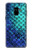S3047 Green Mermaid Fish Scale Etui Coque Housse pour Samsung Galaxy A8 (2018)