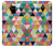 S3049 Triangles Vibrant Colors Etui Coque Housse pour Samsung Galaxy A8 (2018)