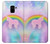 S3070 Rainbow Unicorn Pastel Sky Etui Coque Housse pour Samsung Galaxy A8 (2018)