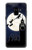 S3249 Peter Pan Fly Full Moon Night Etui Coque Housse pour Samsung Galaxy A8 (2018)