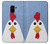 S3254 Chicken Cartoon Etui Coque Housse pour Samsung Galaxy A8 (2018)