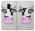 S3257 Cow Cartoon Etui Coque Housse pour Samsung Galaxy A8 (2018)