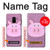S3269 Porc Dessin animé Etui Coque Housse pour Samsung Galaxy A8 (2018)
