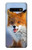 S0417 Fox Etui Coque Housse pour Samsung Galaxy S10 Plus