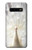 S1980 White Peacock Etui Coque Housse pour Samsung Galaxy S10 Plus