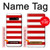 S2364 Rouge et blanc rayé Etui Coque Housse pour Samsung Galaxy S10 Plus