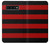 S2638 Black and Red Striped Etui Coque Housse pour Samsung Galaxy S10 Plus