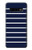 S2767 Navy White Striped Etui Coque Housse pour Samsung Galaxy S10 Plus