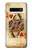 S2833 Poker Card Queen Hearts Etui Coque Housse pour Samsung Galaxy S10 Plus