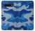 S2958 Army Blue Camo Camouflage Etui Coque Housse pour Samsung Galaxy S10 Plus