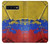 S3306 Colombia Flag Vintage Football Graphic Etui Coque Housse pour Samsung Galaxy S10 Plus