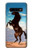 S0934 Wild Black Horse Etui Coque Housse pour Samsung Galaxy S10
