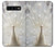 S1980 White Peacock Etui Coque Housse pour Samsung Galaxy S10