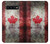 S2490 Canada Maple Leaf Flag Texture Etui Coque Housse pour Samsung Galaxy S10