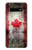 S2490 Canada Maple Leaf Flag Texture Etui Coque Housse pour Samsung Galaxy S10