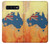 S2494 Australia Flag Map Rock Texture Etui Coque Housse pour Samsung Galaxy S10