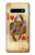 S2833 Poker Card Queen Hearts Etui Coque Housse pour Samsung Galaxy S10