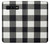 S2842 Black and White Buffalo Check Pattern Etui Coque Housse pour Samsung Galaxy S10