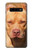 S2903 American Pitbull Dog Etui Coque Housse pour Samsung Galaxy S10