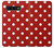 S2951 Red Polka Dots Etui Coque Housse pour Samsung Galaxy S10