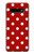 S2951 Red Polka Dots Etui Coque Housse pour Samsung Galaxy S10