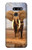 S0310 African Elephant Etui Coque Housse pour LG G8 ThinQ