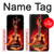 S0415 Graver guitare feu Etui Coque Housse pour LG G8 ThinQ
