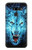 S0752 Blue Fire Grim Wolf Etui Coque Housse pour LG G8 ThinQ