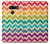 S2362 Rainbow Colorful Shavron Zig Zag Pattern Etui Coque Housse pour LG G8 ThinQ