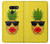 S2443 Funny Pineapple Sunglasses Kiss Etui Coque Housse pour LG G8 ThinQ