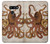 S2801 Vintage Octopus Etui Coque Housse pour LG G8 ThinQ