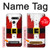 S2846 Costume de Noël Père Noël Rouge Etui Coque Housse pour LG G8 ThinQ