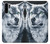 S0123 Grim White Wolf Etui Coque Housse pour Huawei P30 Pro