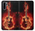 S0415 Fire Guitar Burn Etui Coque Housse pour Huawei P30 Pro