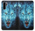 S0752 Blue Fire Grim Wolf Etui Coque Housse pour Huawei P30 Pro