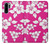 S2246 Hawaiian Hibiscus Pink Pattern Etui Coque Housse pour Huawei P30 Pro