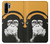 S2324 Funny Monkey with Headphone Pop Music Etui Coque Housse pour Huawei P30 Pro