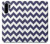 S2345 Navy Blue Shavron Zig Zag Pattern Etui Coque Housse pour Huawei P30 Pro