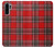 S2374 Tartan Red Pattern Etui Coque Housse pour Huawei P30 Pro
