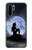 S2668 Mermaid Silhouette Moon Night Etui Coque Housse pour Huawei P30 Pro